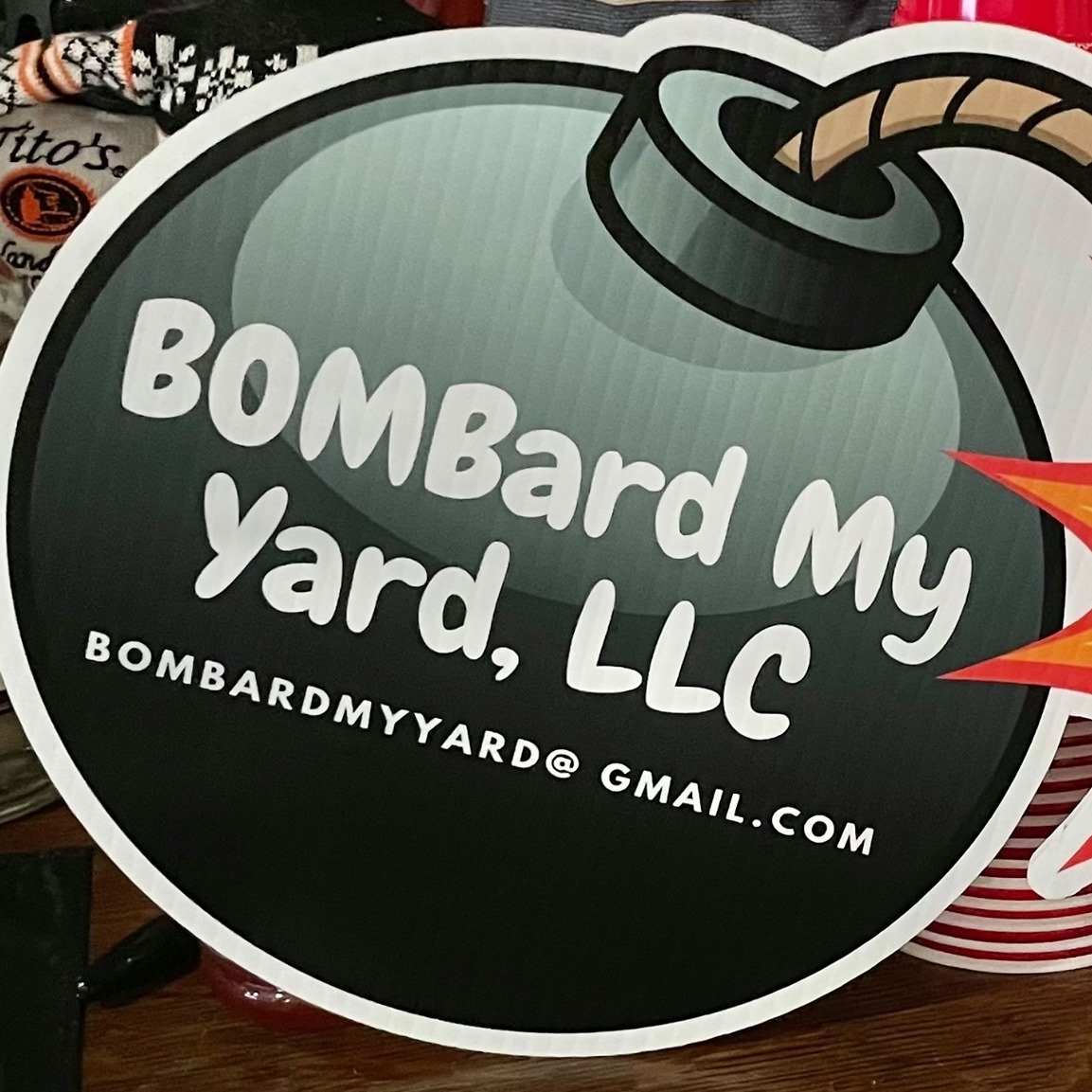 Bomb Bard My Yard - LOGO